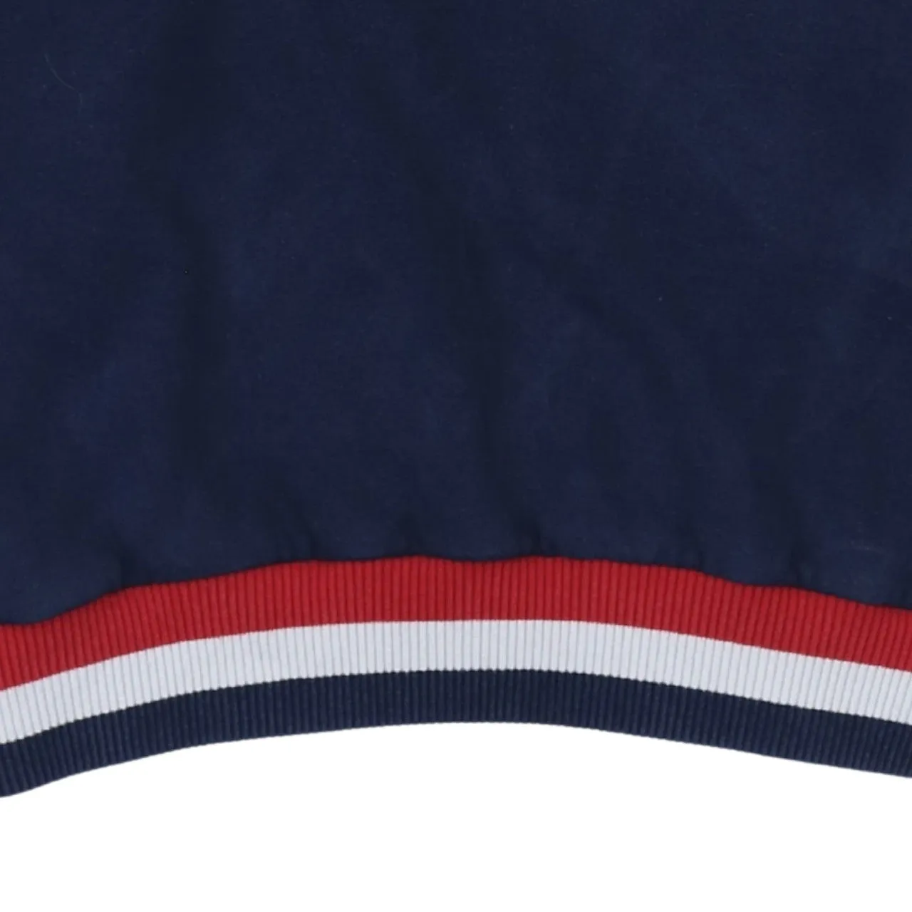 Fila Navy Blue Sweatshirt Men's Large Embroidered Front Logo Stripe Rib Cuffs Pullover Jumper sold by Vintage Club product image thumbnail 4