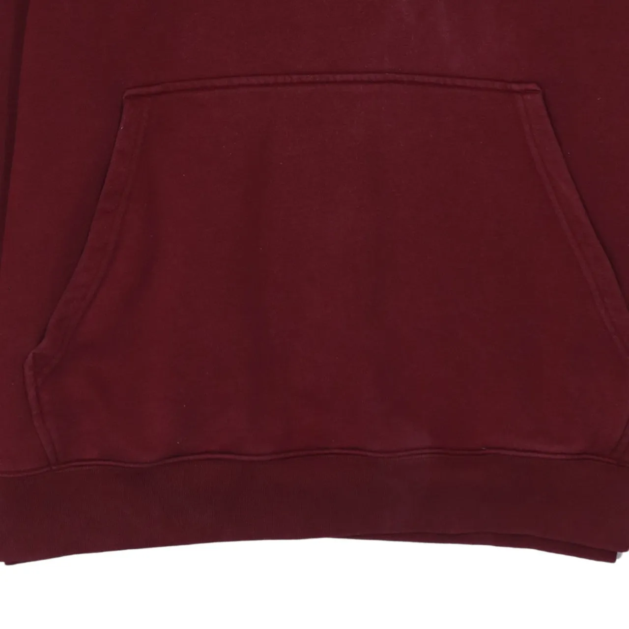 Adidas Burgundy Red Hoodie Men's Large Trefoil Embroidered Logo Front Pocket Pullover Sweatshirt sold by Vintage Club product image thumbnail 4