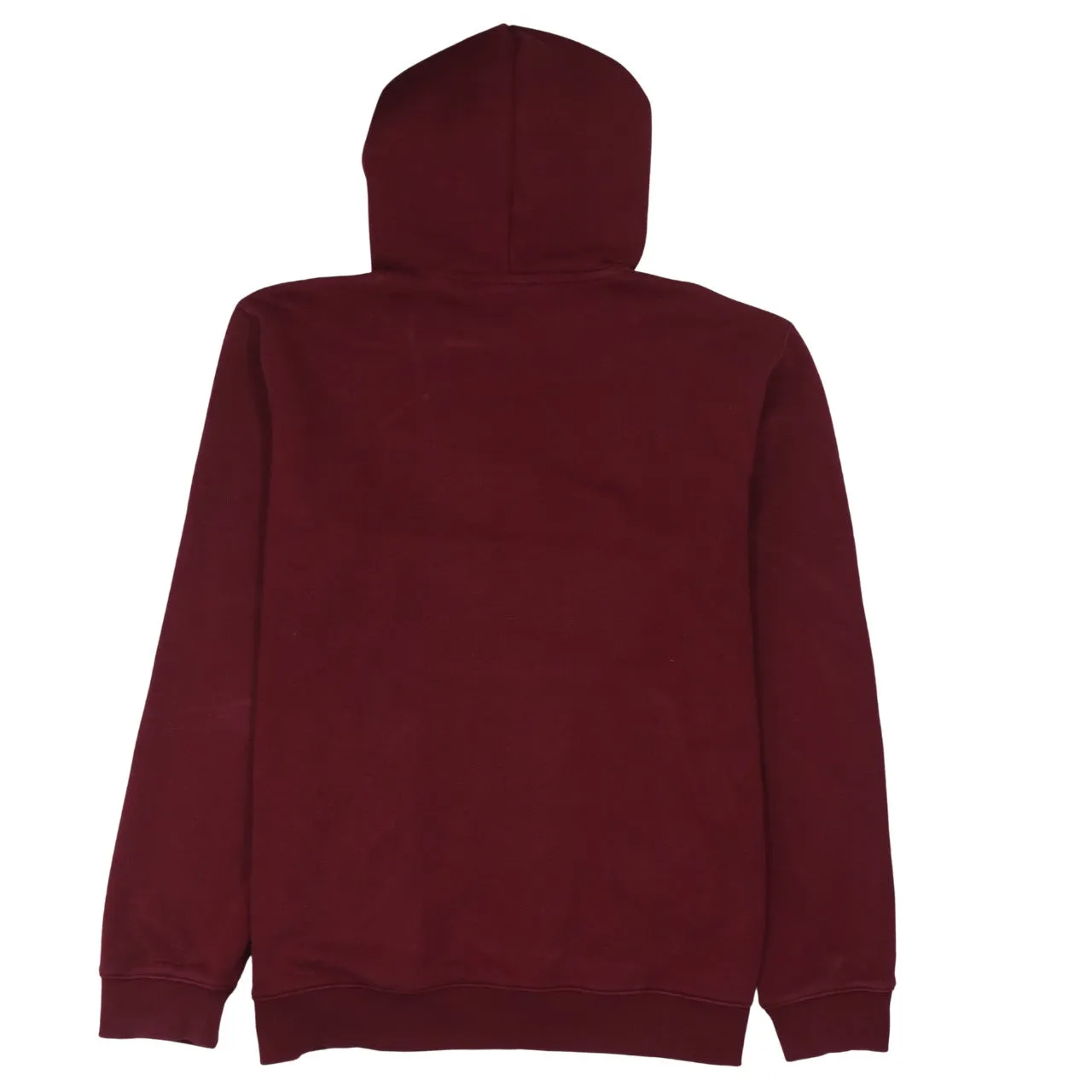 Adidas Burgundy Red Hoodie Men's Large Trefoil Embroidered Logo Front Pocket Pullover Sweatshirt sold by Vintage Club product image thumbnail 2