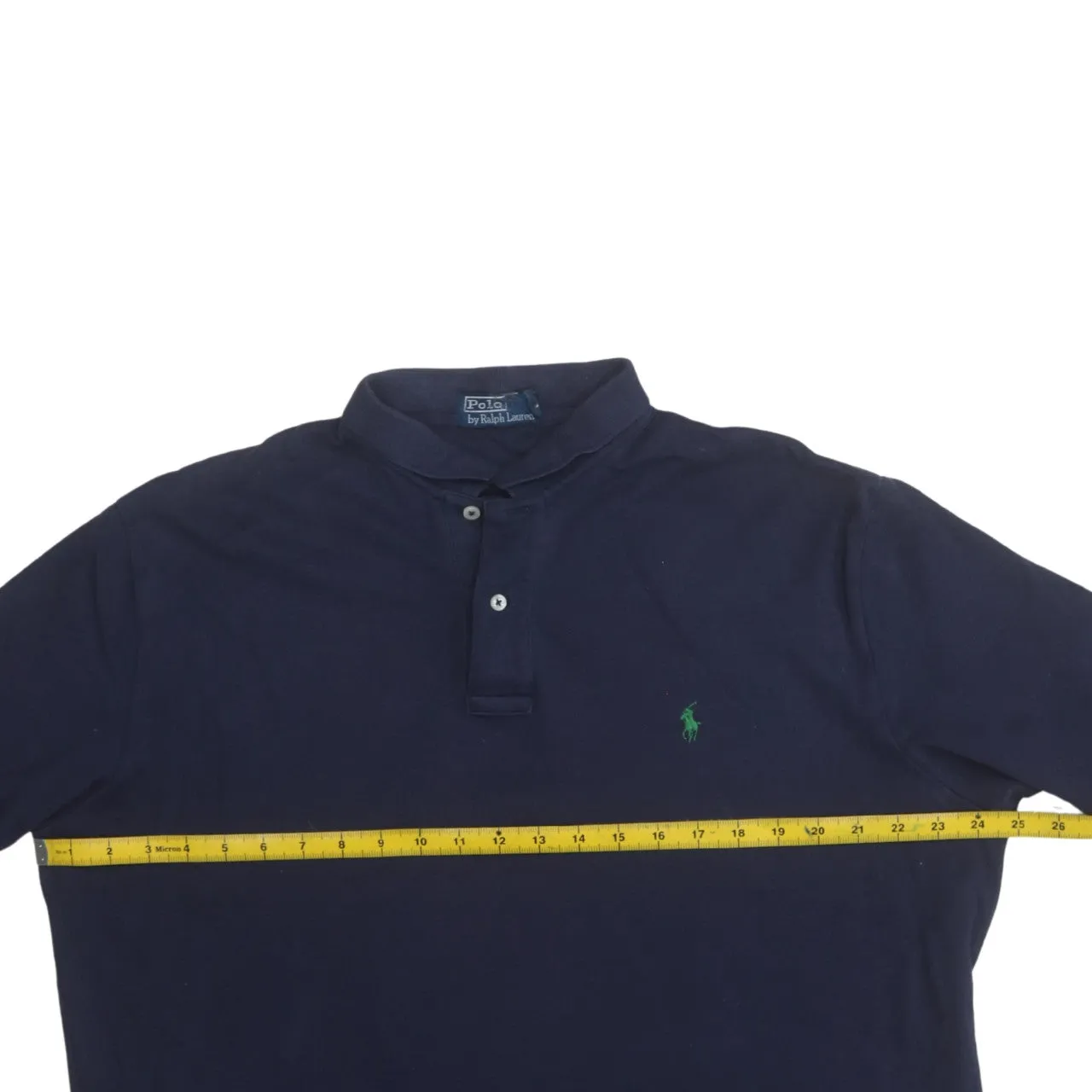 Polo Ralph Lauren Navy Blue Long Sleeve Polo Shirt Men's Large Embroidered Logo Classic Top sold by Vintage Club product image thumbnail 5