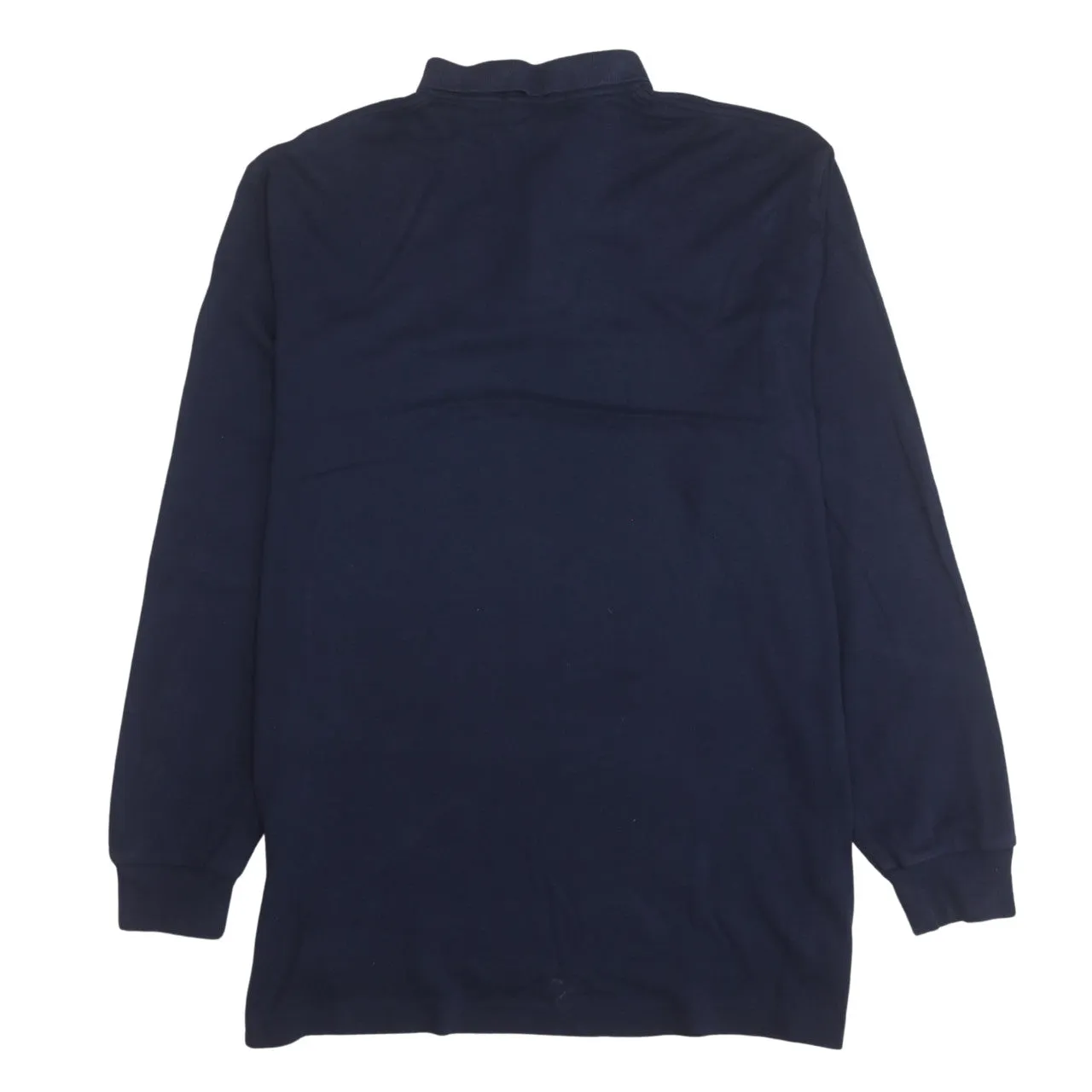 Polo Ralph Lauren Navy Blue Long Sleeve Polo Shirt Men's Large Embroidered Logo Classic Top sold by Vintage Club product image thumbnail 2