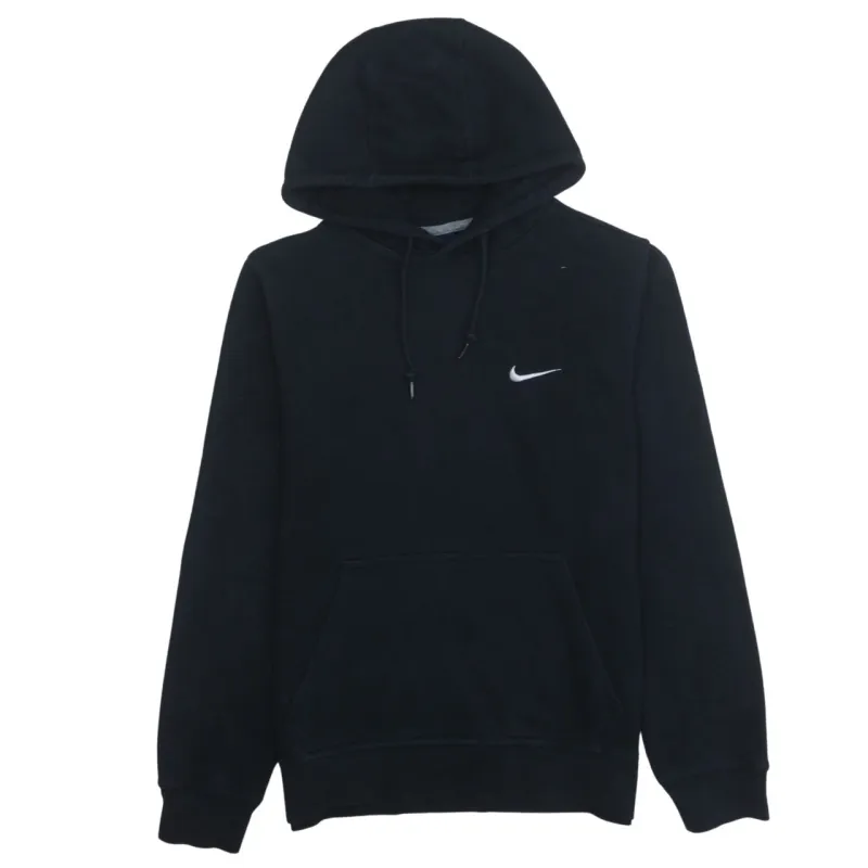 Nike 90's Swoosh Pullover Hoodie Small Navy Blue sold by Vintage Club