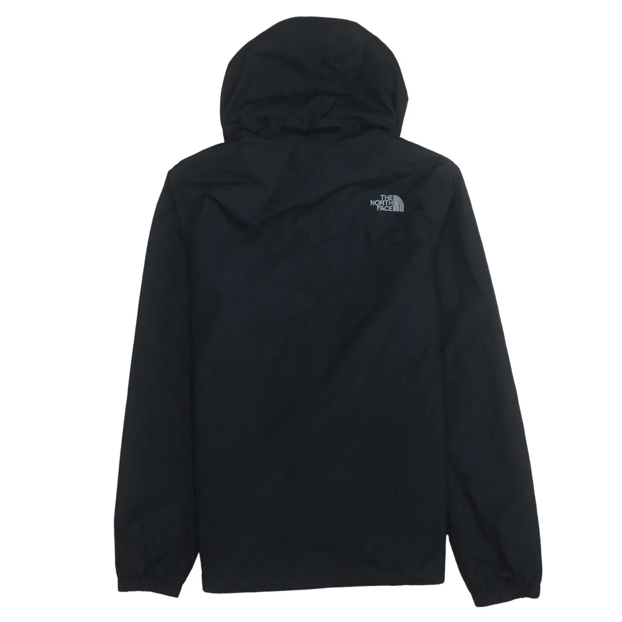 The North Face Black Hooded Jacket Men's Small Embroidered Logo Zip Pockets Windbreaker sold by Vintage Club product image thumbnail 2