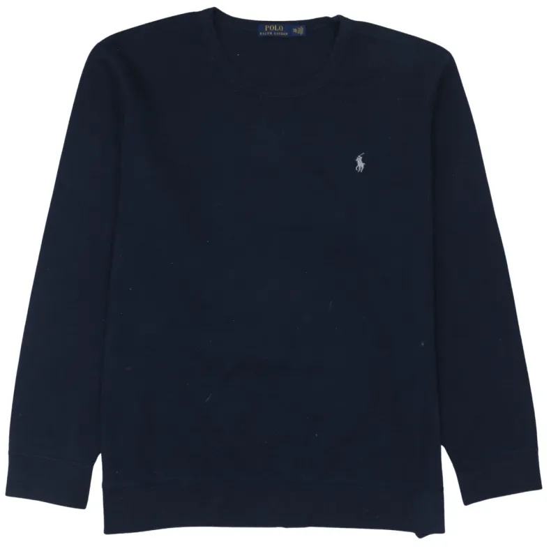 Polo Ralph Lauren Navy Blue Sweatshirt Men's XXLarge Embroidered Pony Logo Crewneck Pullover made by Polo by Ralph Lauren