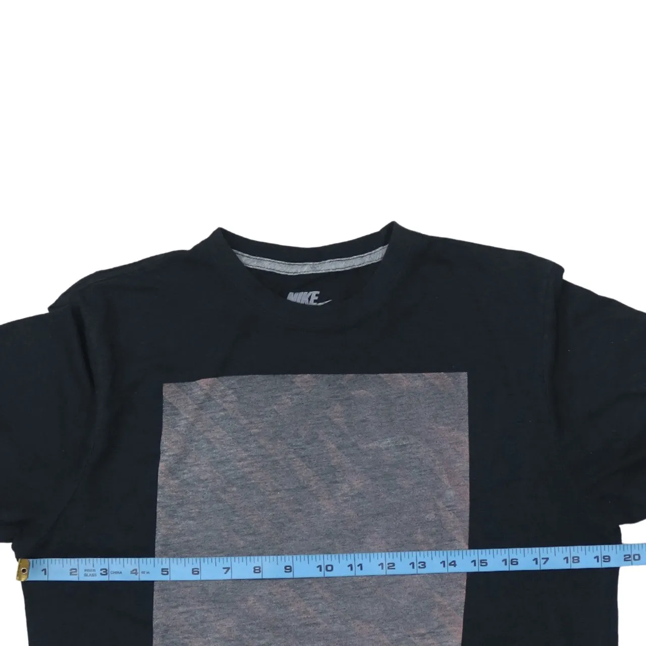 Nike Black Graphic T Shirt Women’s Medium Printed Front Box Casual Tee Top sold by Vintage Club product image thumbnail 5