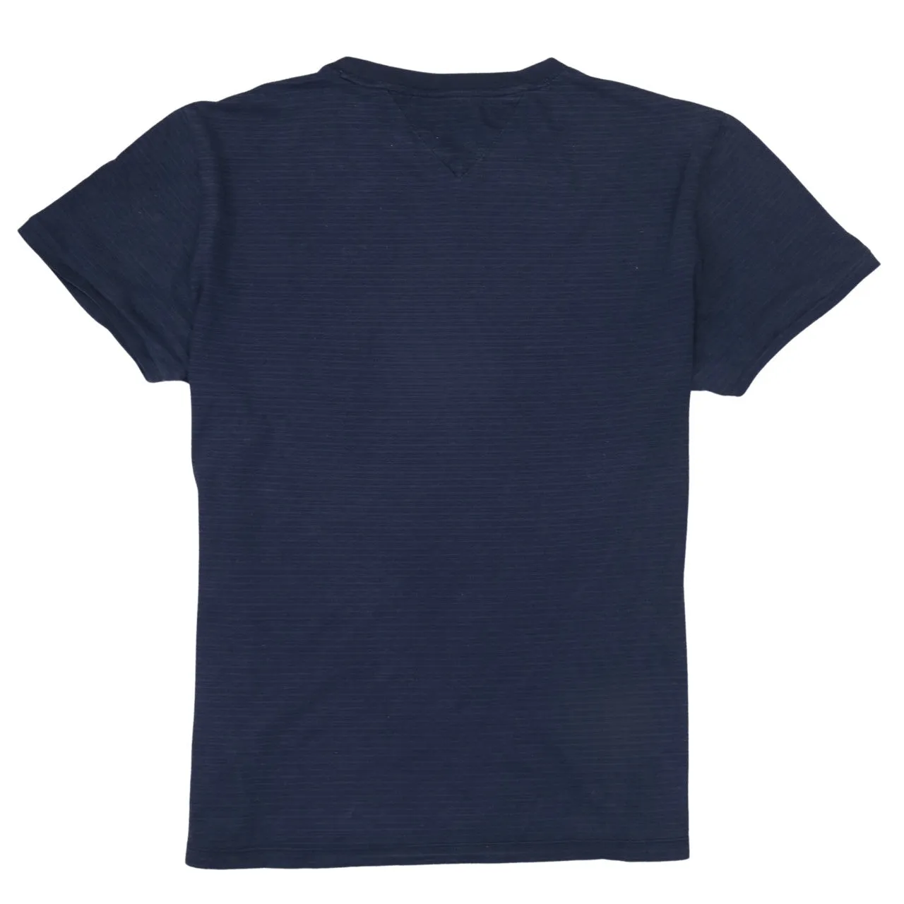 Tommy Hilfiger Navy Blue T-Shirt Men’s Medium Small Flag Logo Crewneck Tee sold by Vintage Club product image thumbnail 2