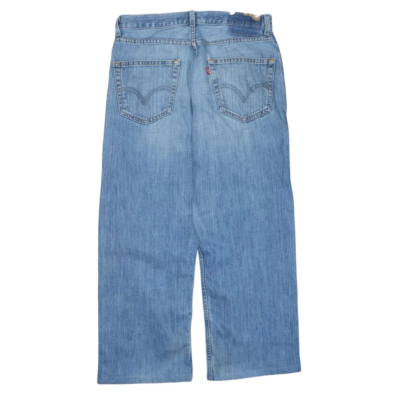 Levi's Light Blue Jeans Men's W30 Loose Straight 569 Wide Leg Denim Trousers sold by Vintage Club