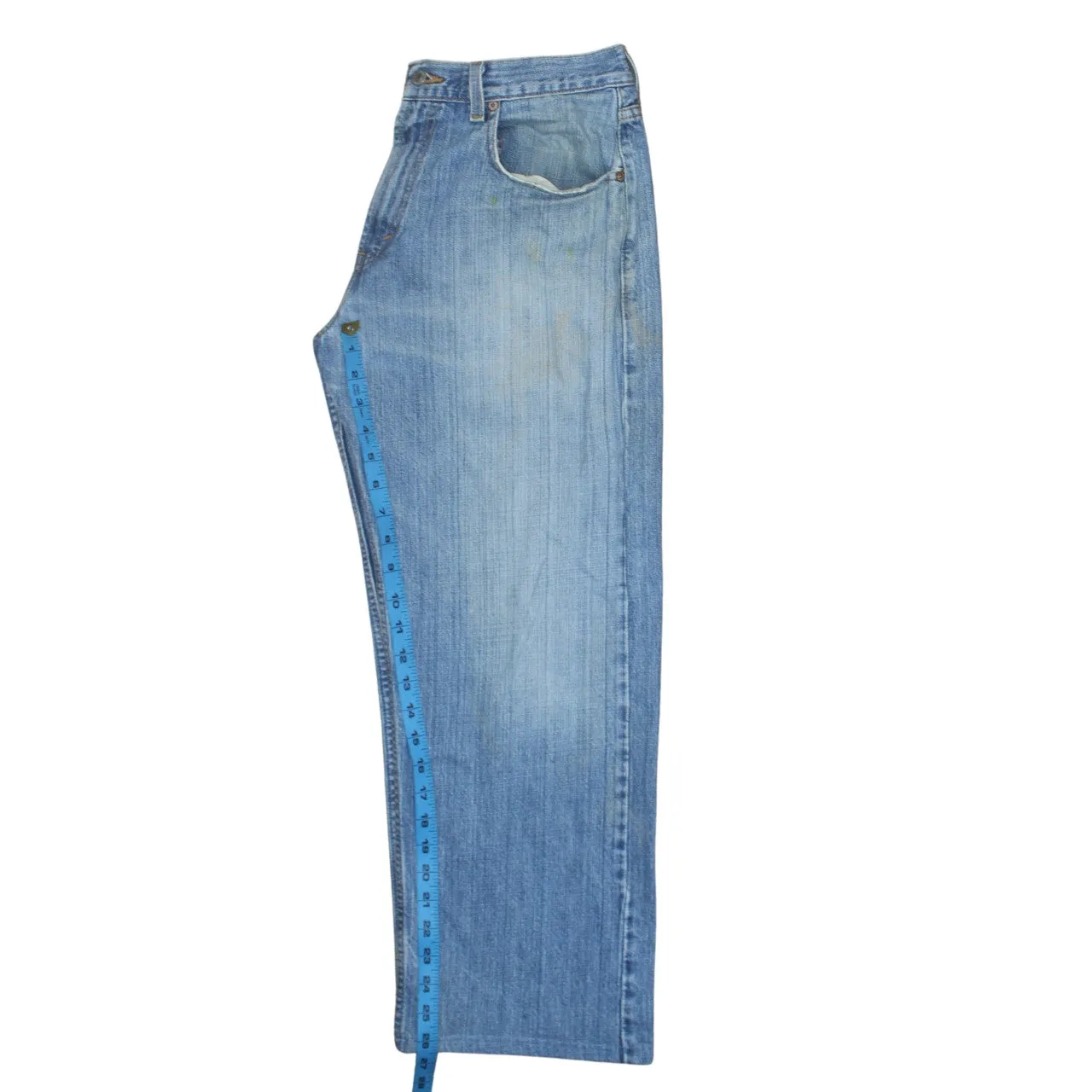 Levi's Light Blue Jeans Men's W30 Loose Straight 569 Wide Leg Denim Trousers sold by Vintage Club product image thumbnail 5