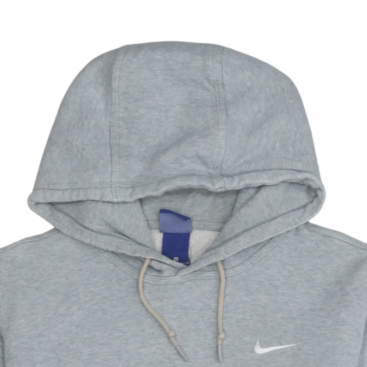 Nike Grey Hoodie Men's Medium Embroidered Swoosh Front Pocket Pullover Sweatshirt sold by Vintage Club product image thumbnail 3