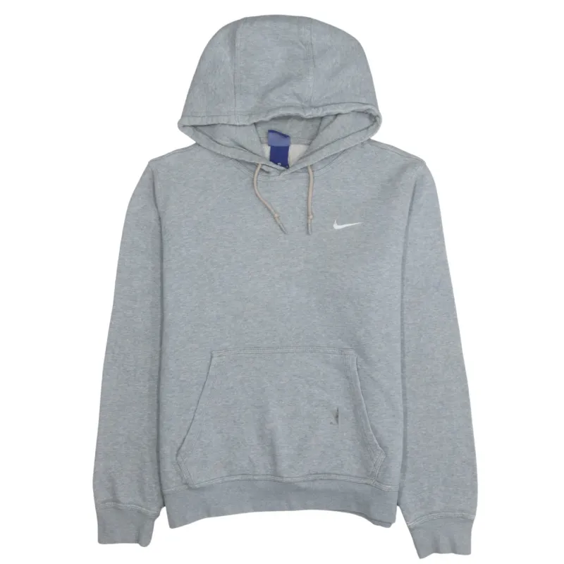 Nike Grey Hoodie Men's Medium Embroidered Swoosh Front Pocket Pullover Sweatshirt sold by Vintage Club