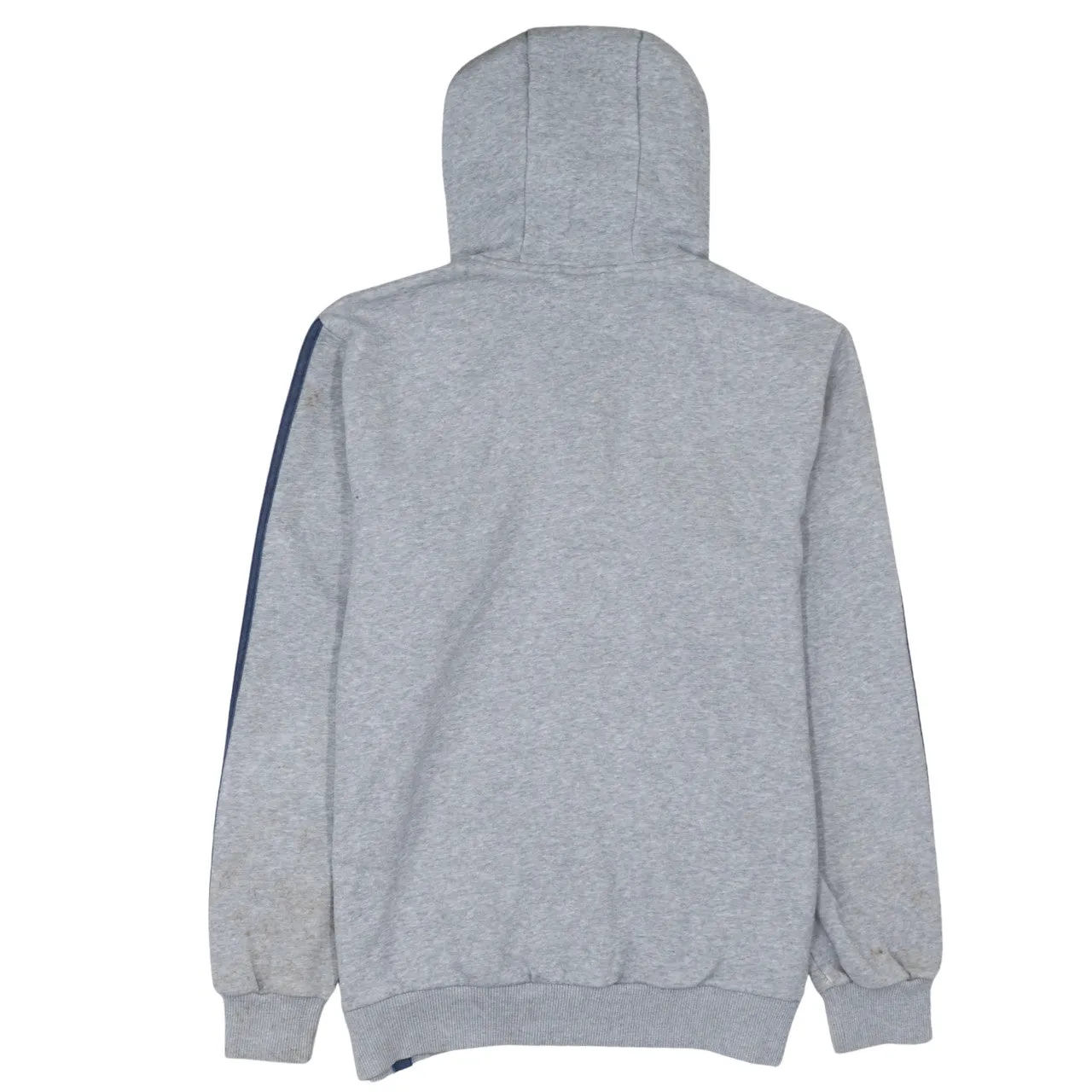Adidas Grey Hoodie Women’s Medium Trefoil Embroidered Logo Three Stripe Sleeves Pullover Sweatshirt sold by Vintage Club product image thumbnail 2