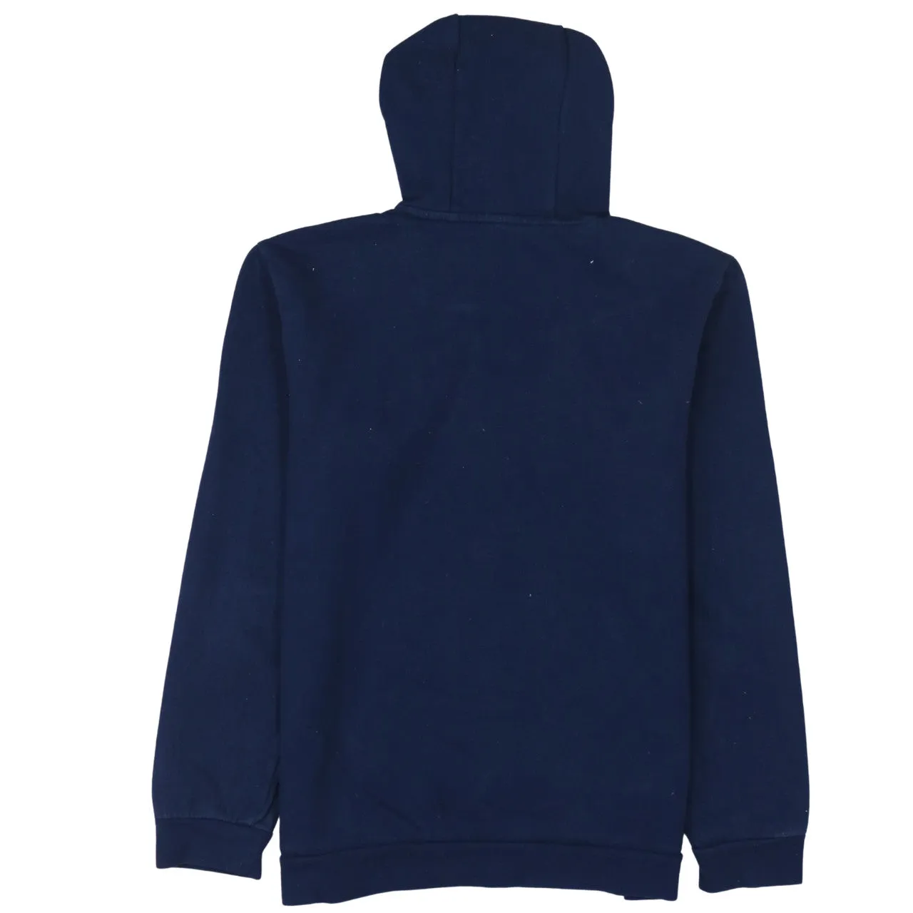 Adidas Navy Blue Hoodie Men's Medium Embroidered Chest Logo Front Pocket Pullover Sweatshirt sold by Vintage Club product image thumbnail 2