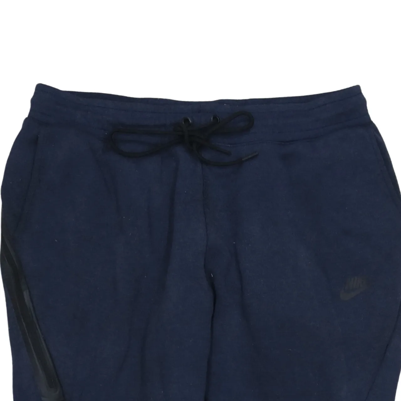 Nike Navy Blue Joggers Men's Large Tapered Cuffed Legs Zip Pocket Small Logo Sweatpants sold by Vintage Club product image thumbnail 3