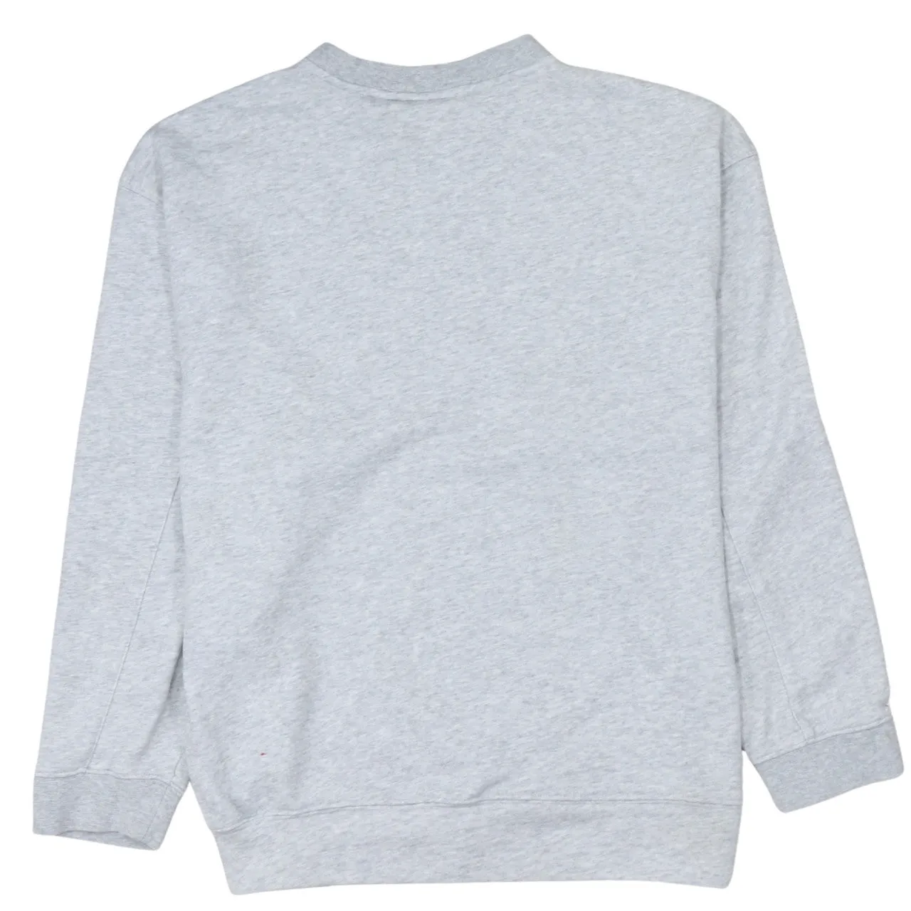 Adidas Light Grey Sweatshirt Women's Large Embroidered Trefoil Logo Crewneck Pullover Top sold by Vintage Club product image thumbnail 2