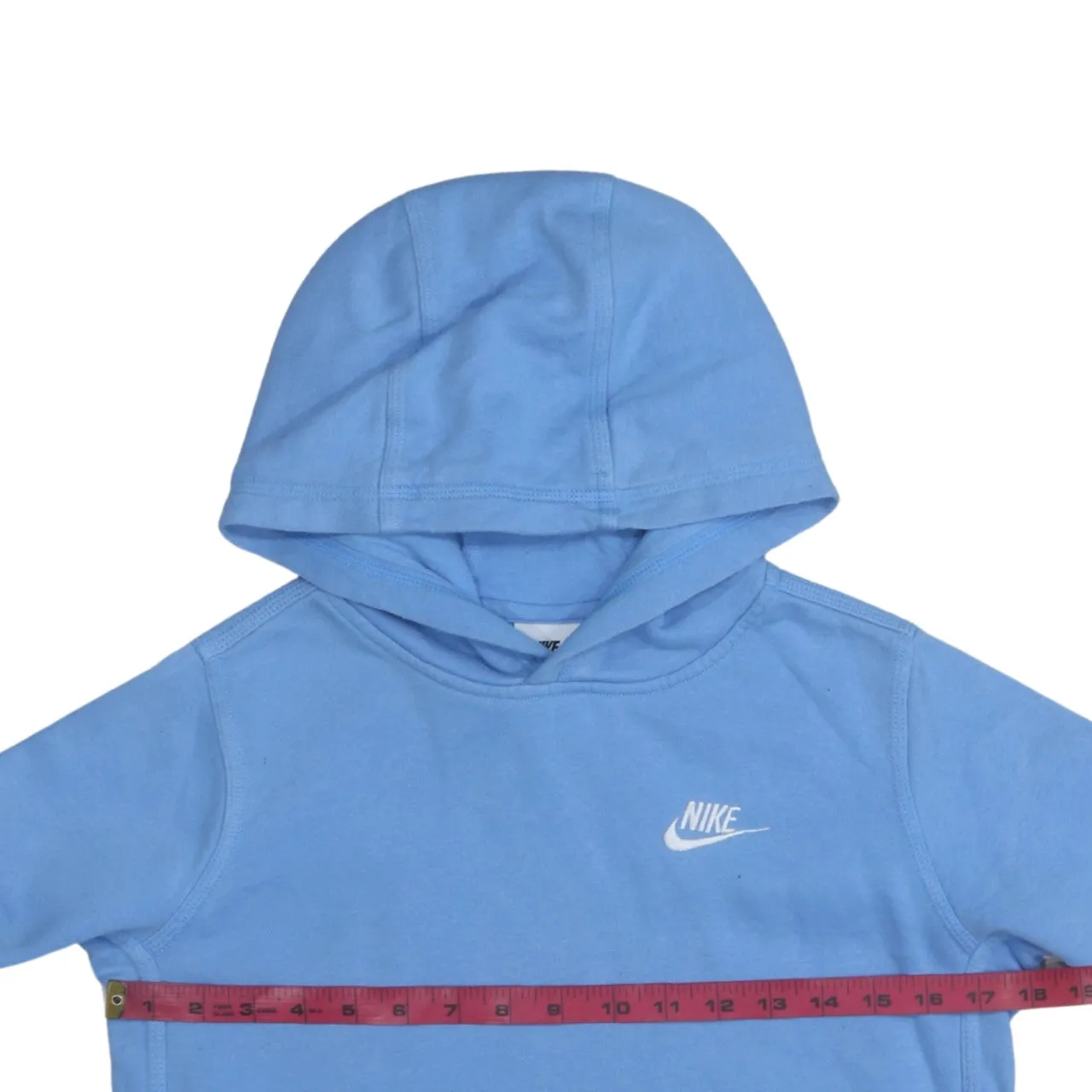 Nike 90's Swoosh Pullover Hoodie Large Blue sold by Vintage Club product image thumbnail 5