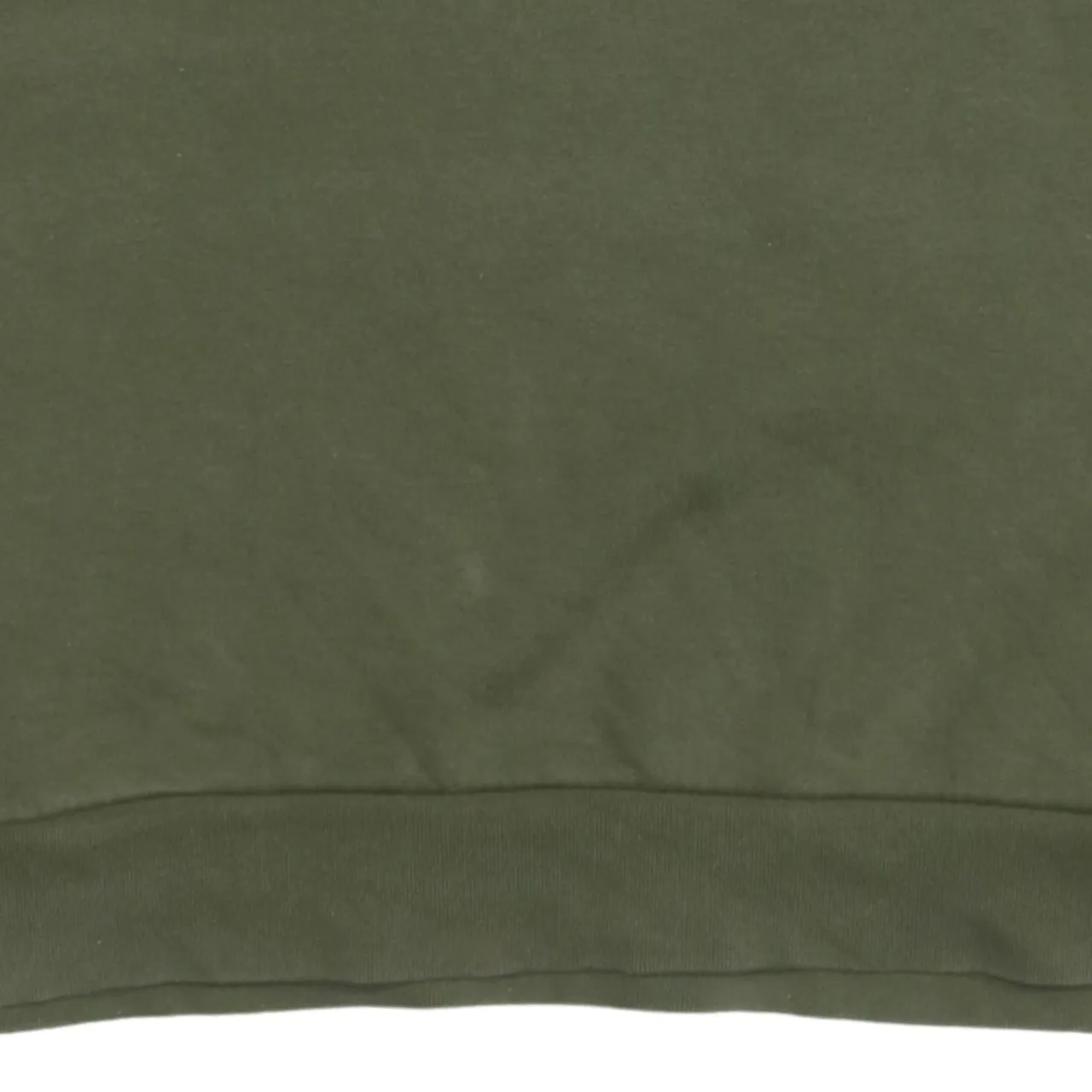Adidas Khaki Green Sweatshirt Men's Medium Trefoil Printed Chest Logo Crewneck Pullover sold by Vintage Club product image thumbnail 4