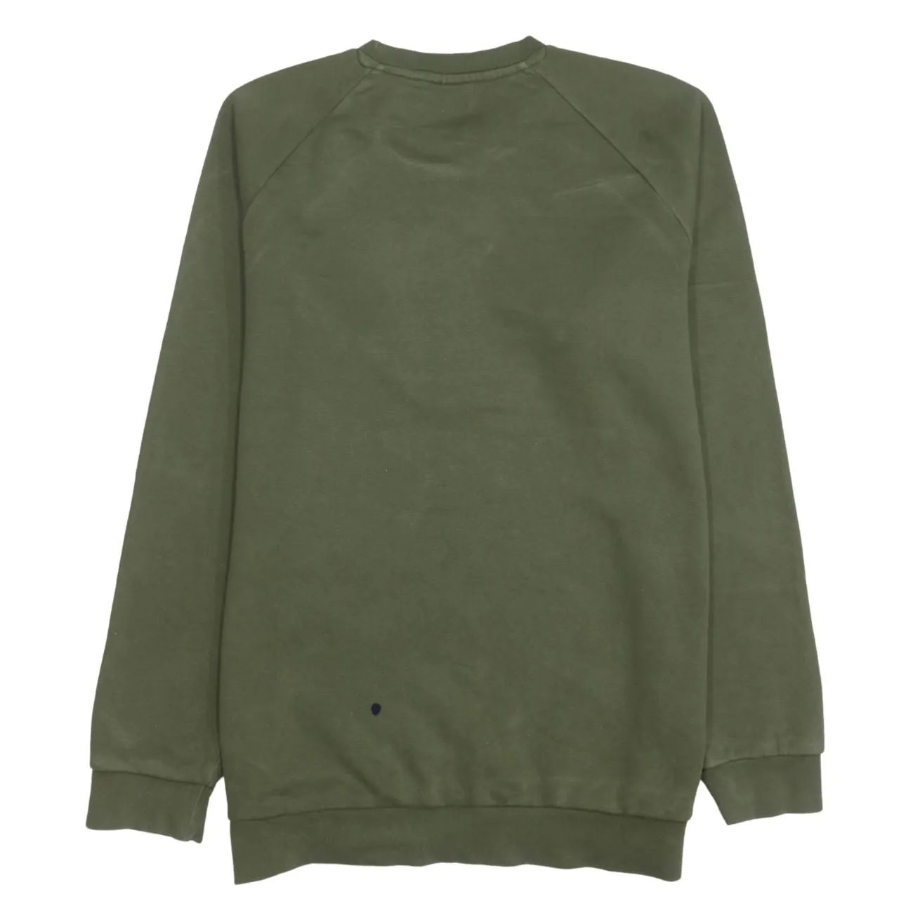 Adidas Khaki Green Sweatshirt Men's Medium Trefoil Printed Chest Logo Crewneck Pullover sold by Vintage Club product image thumbnail 2