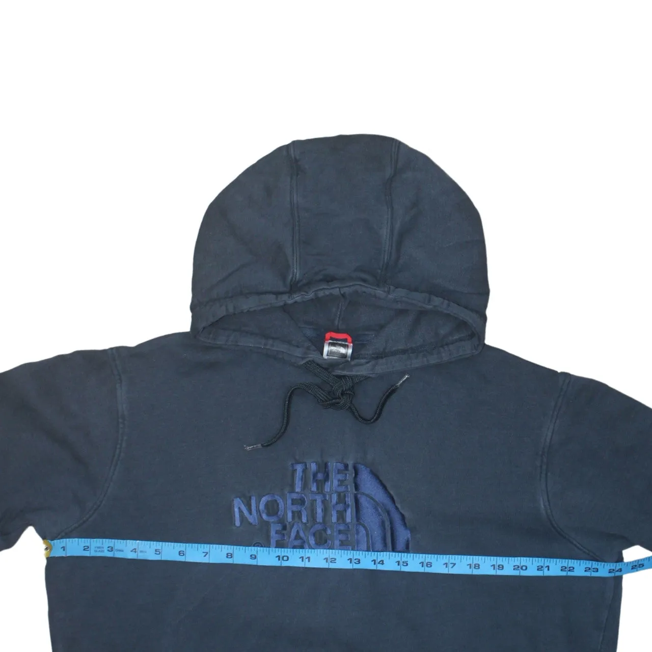 The North Face Navy Blue Hoodie Men's Large Embroidered Front Logo Pullover Sweatshirt sold by Vintage Club product image thumbnail 5