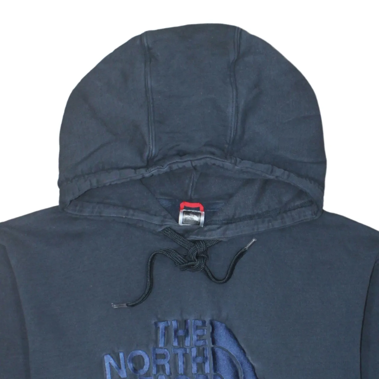 The North Face Navy Blue Hoodie Men's Large Embroidered Front Logo Pullover Sweatshirt sold by Vintage Club product image thumbnail 3