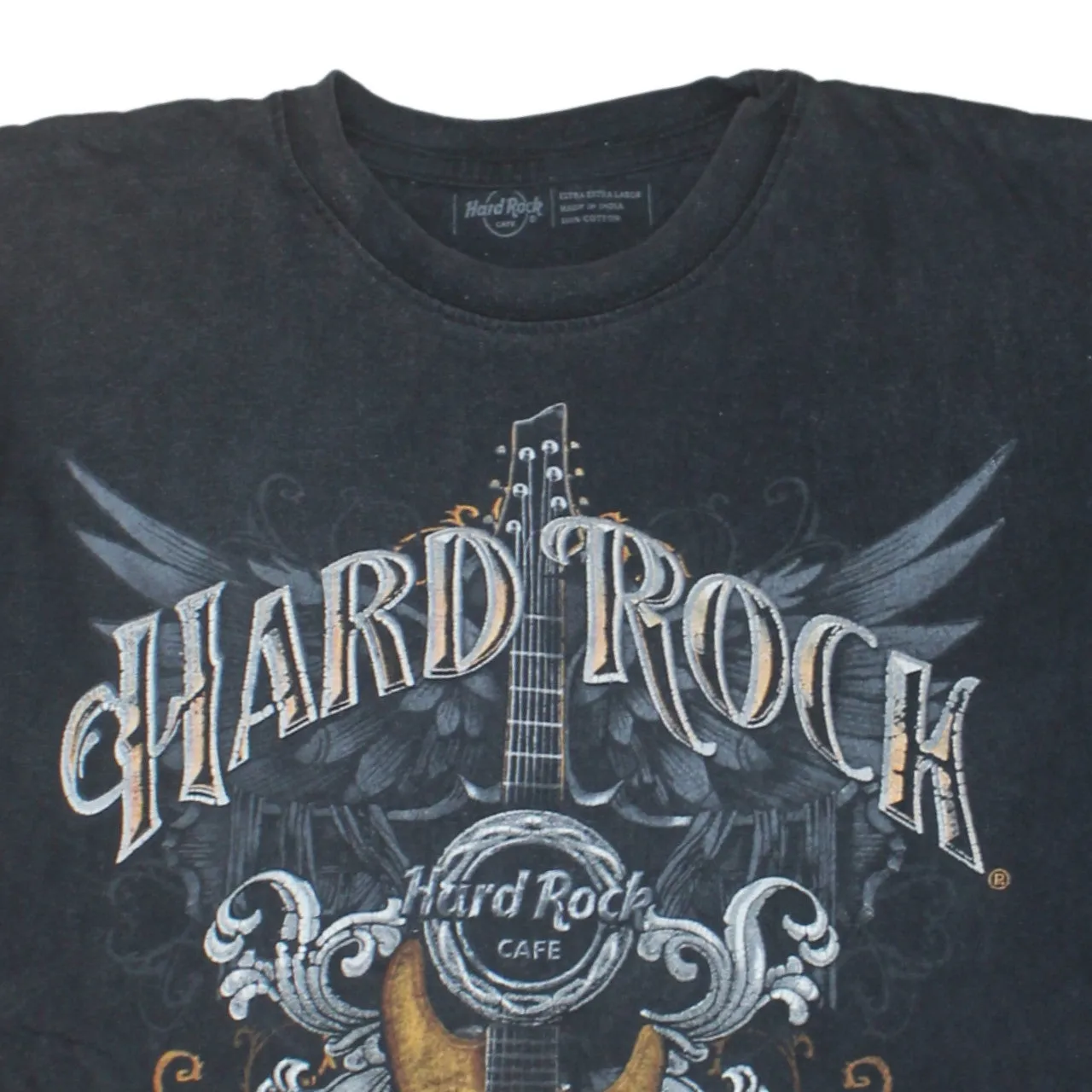Hard Rock Cafe Faded Black T Shirt Men’s XXL Printed Guitar Mallorca Graphic Tee Top sold by Vintage Club product image thumbnail 3