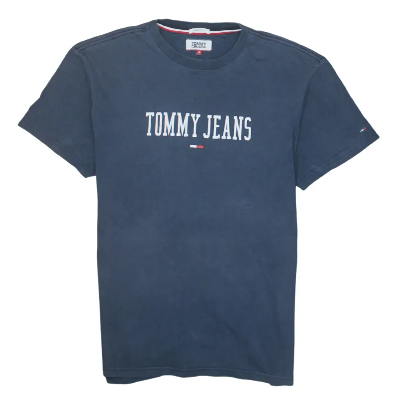 Tommy Hilfiger Navy Blue T Shirt Men's Small Printed Tommy Jeans Logo Casual Top sold by Vintage Club