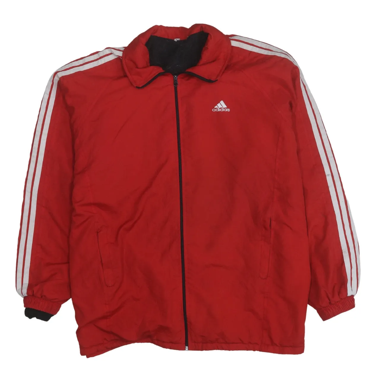 Adidas 90's Striped Sleeve Full Zip Up Windbreaker XXLarge Red sold by Vintage Club