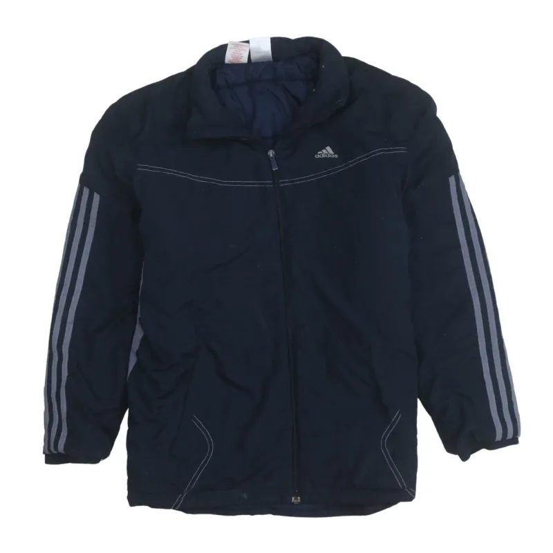 Adidas 90's Striped Sleeve Full Zip Up Windbreaker XLarge Navy Blue sold by Vintage Club