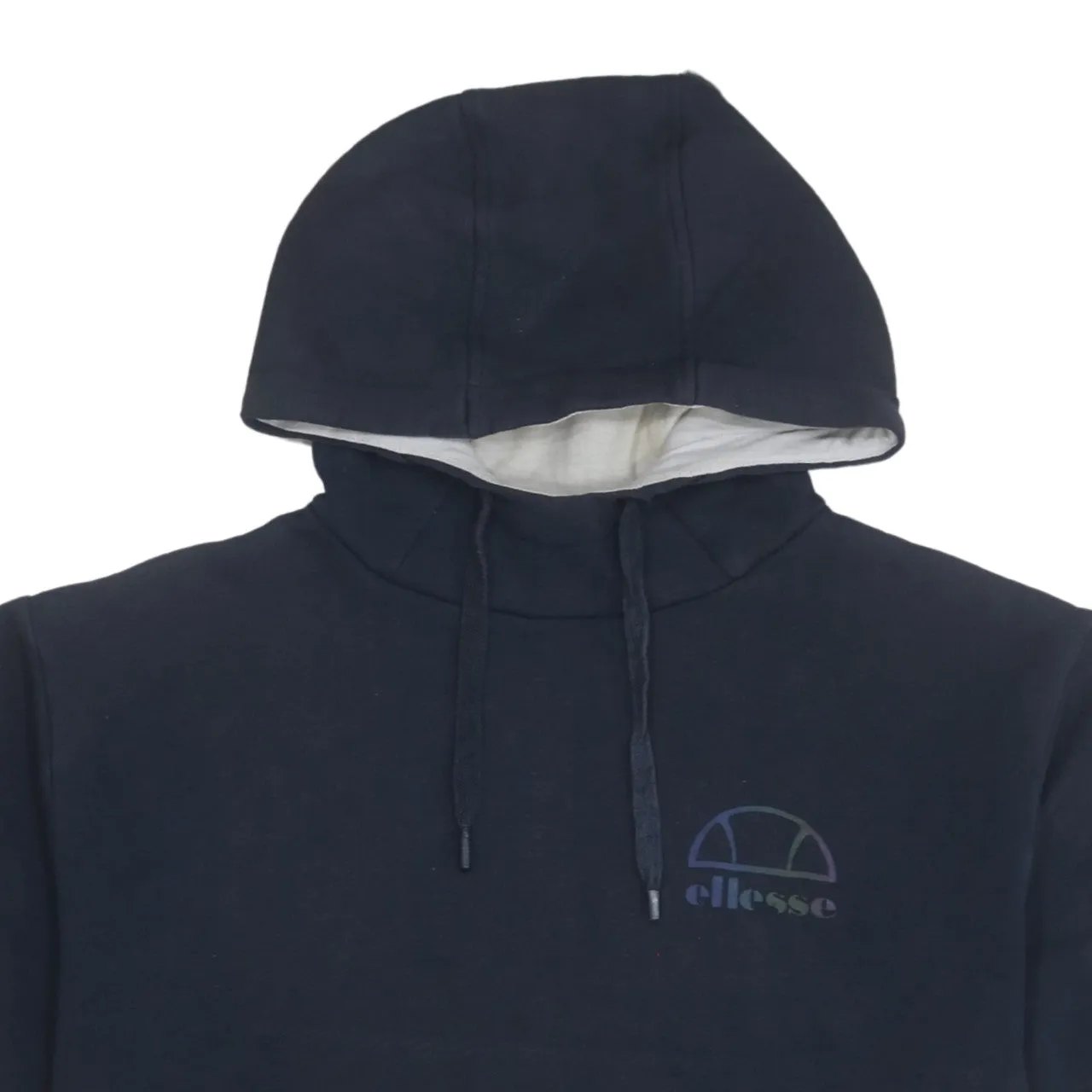 Ellesse 90's Short Sleeves Pullover Hoodie Medium Navy Blue sold by Vintage Club product image thumbnail 3