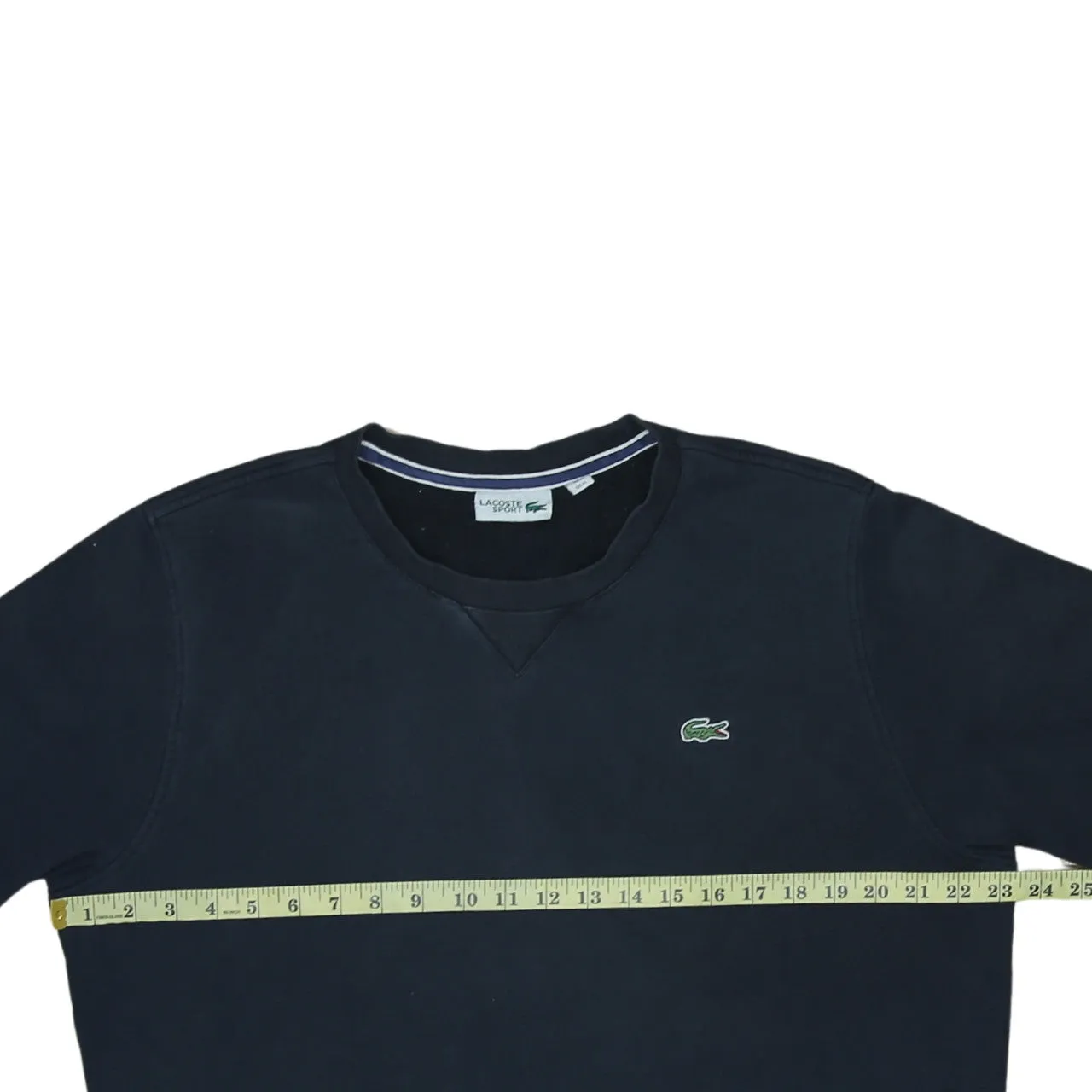 Lacoste Navy Blue Sweatshirt Women's XLarge Embroidered Croc Logo Crewneck Pullover Jumper sold by Vintage Club product image thumbnail 5