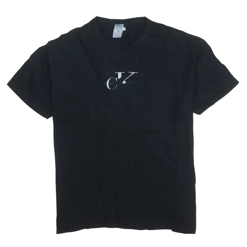 Calvin Klein 90's Short Sleeves Crew Neck T Shirt XXLarge (2XL) Black made by Calvin Klein