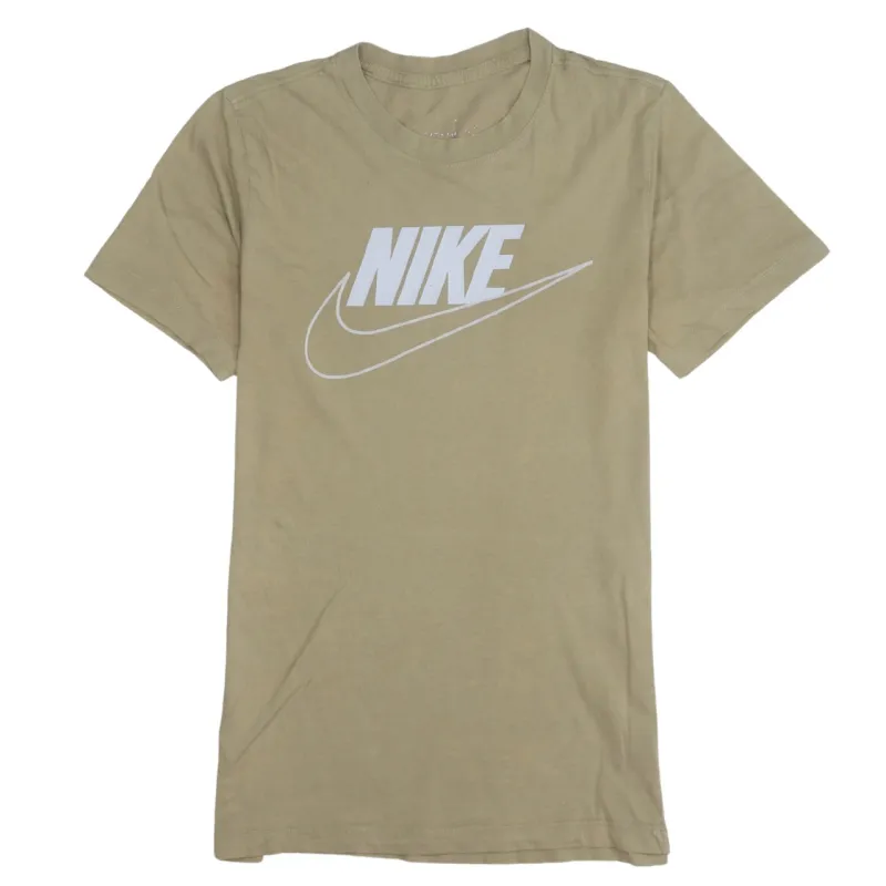 Nike 90's Center Middle Swoosh Crew Neck T Shirt XSmall  Brown made by Nike