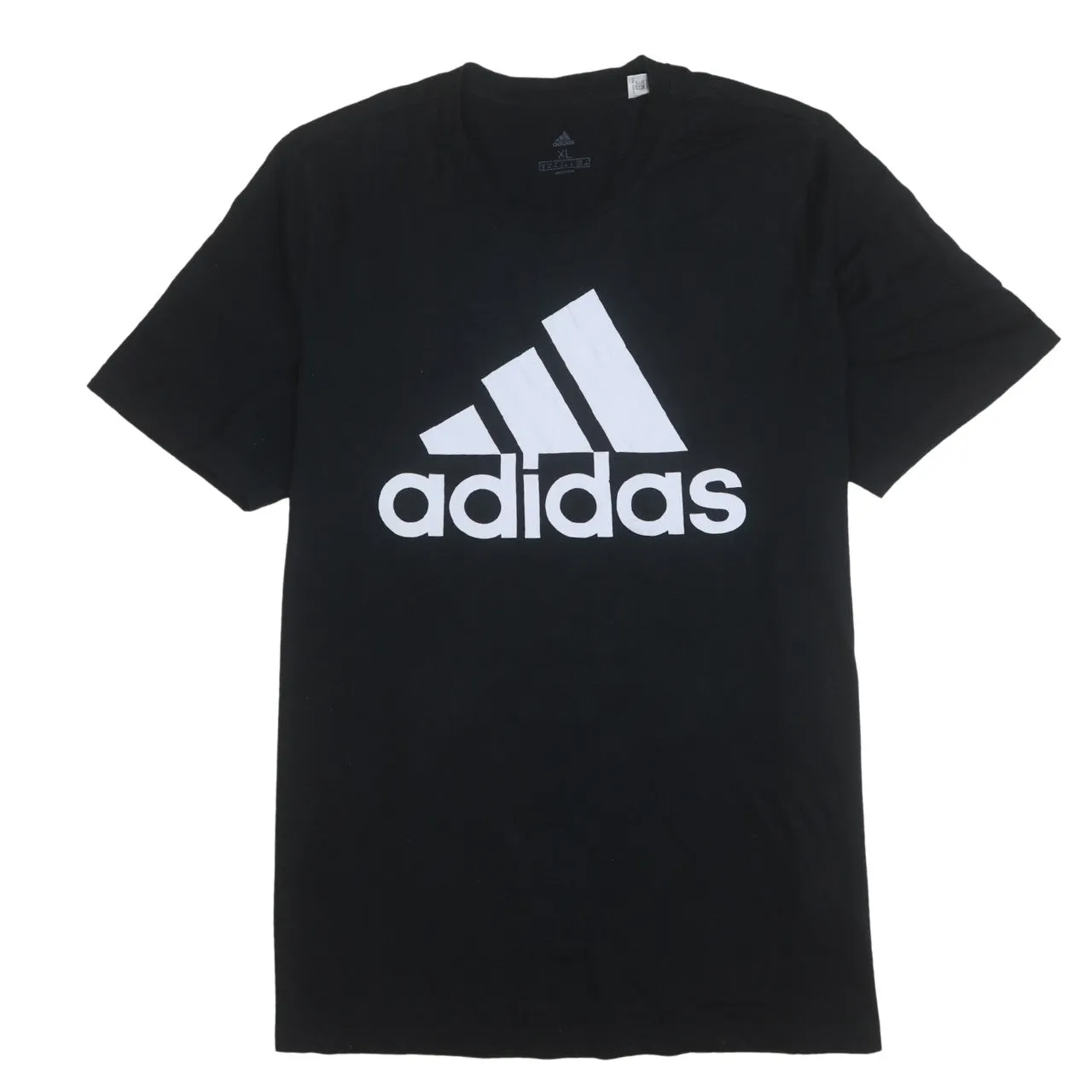Adidas 90's Spellout Short Sleeves T Shirt XLarge Black sold by Vintage Club