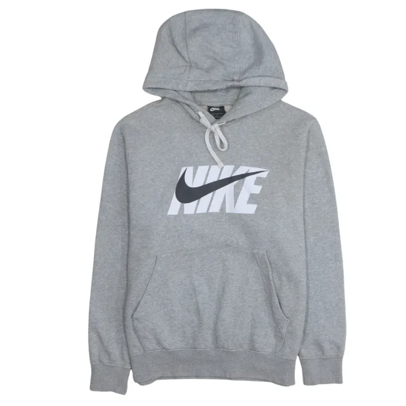 Nike 90's Center Middle Swoosh Pullover Hoodie Medium Grey sold by Vintage Club