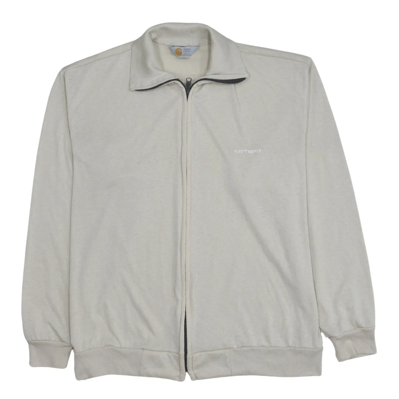 Carhartt 90's Lightweight Full Zip Up Sweatshirt XLarge Beige Cream sold by Vintage Club