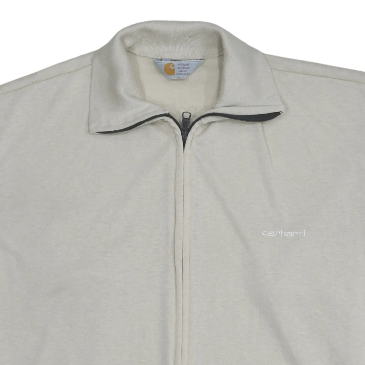 Carhartt 90's Lightweight Full Zip Up Sweatshirt XLarge Beige Cream sold by Vintage Club product image thumbnail 3