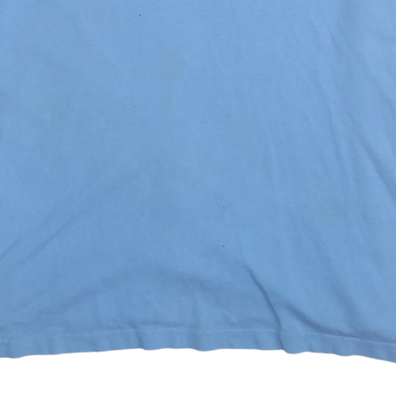 Tommy Hilfiger 90's Short Sleeves Quarter Button Polo Shirt XLarge Blue sold by Vintage Club product image thumbnail 4