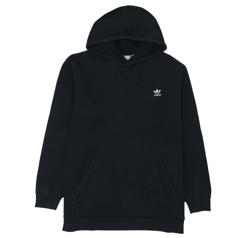 Adidas 90's Drawstring Pockets Pullover Hoodie XXLarge (2XL) Black sold by Vintage Club