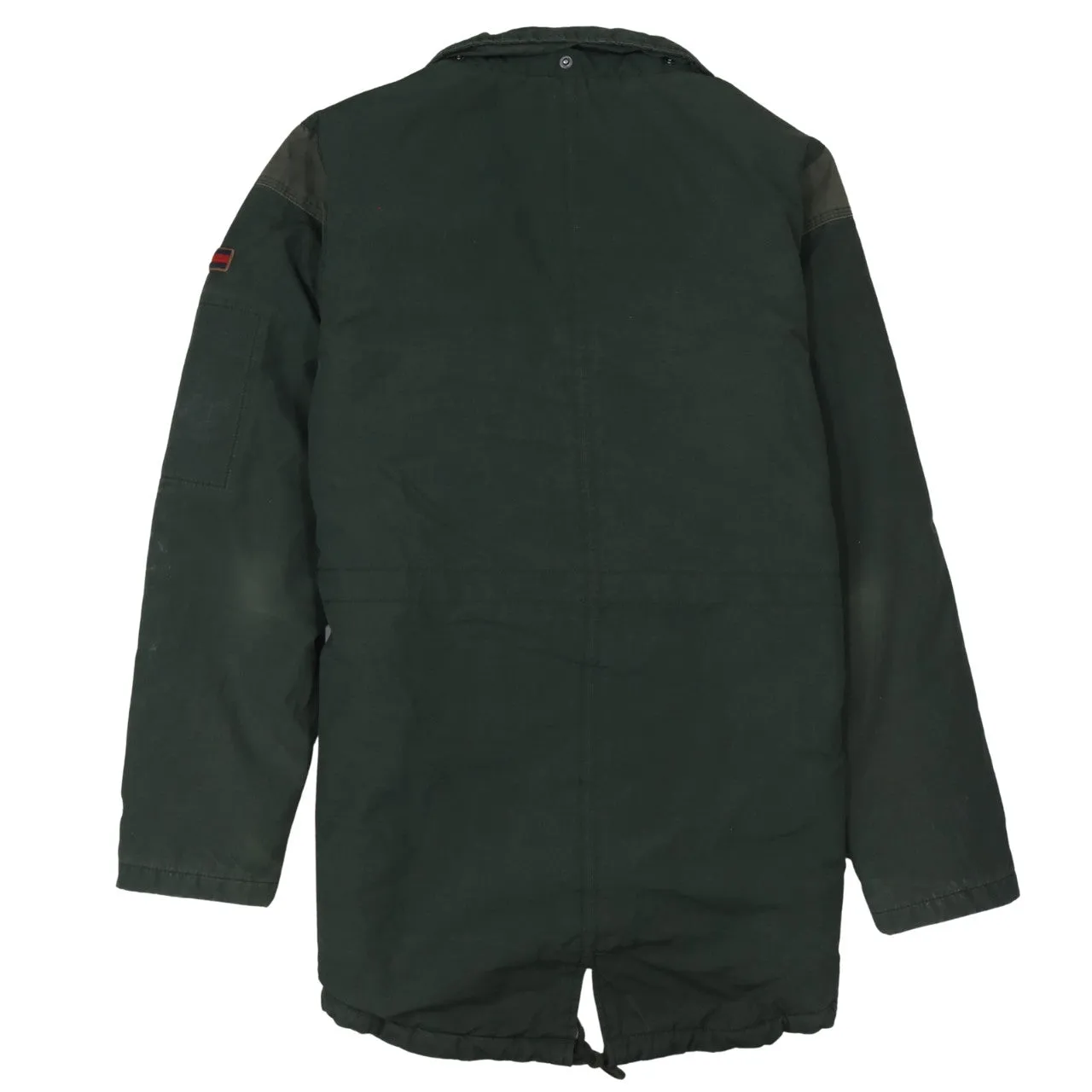 Tommy Hilfiger 90's Plain Full Zip Up Windbreaker Medium Green sold by Vintage Club product image thumbnail 2