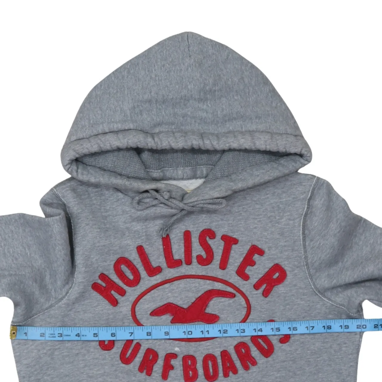 Hollister 90's Spellout Pullover Hoodie Small Grey sold by Vintage Club product image thumbnail 5