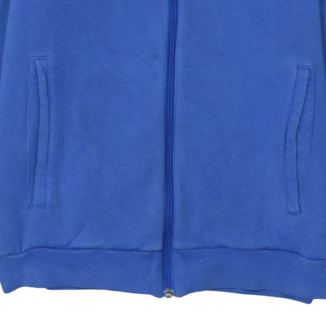 Adidas 90's Striped Sleeve Full Zip Up Hoodie Small Blue sold by Vintage Club product image thumbnail 4