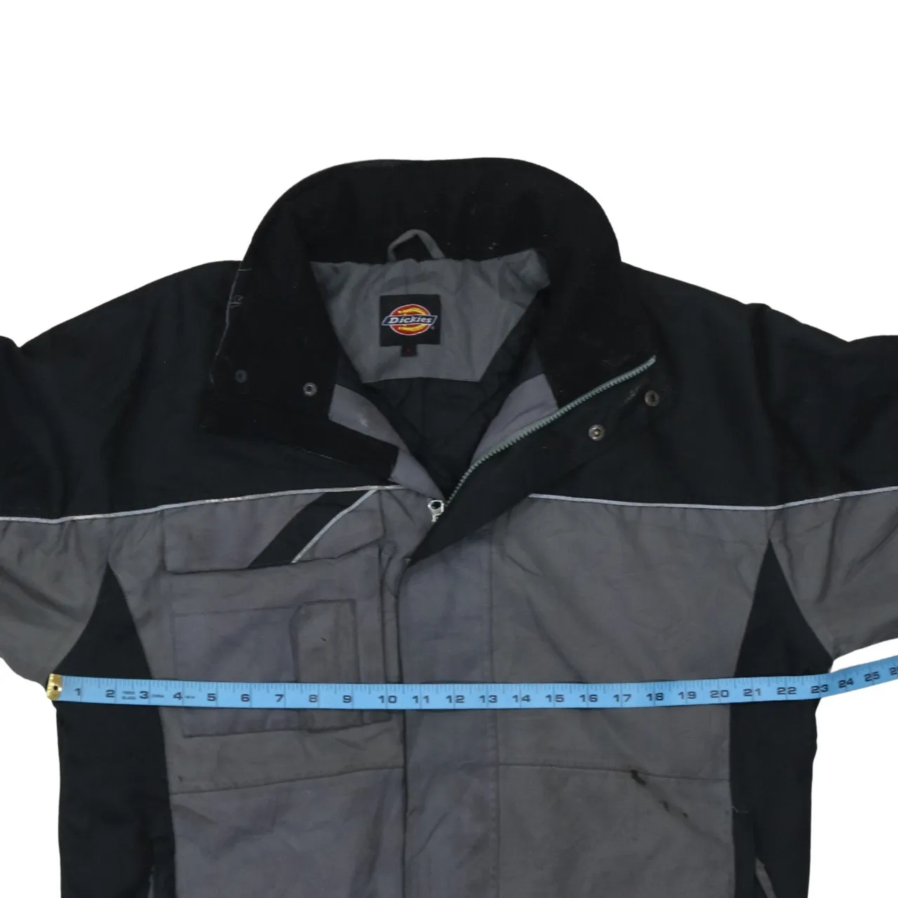 Dickies 90's Plain Full Zip Up Windbreaker Large Grey sold by Vintage Club product image thumbnail 5