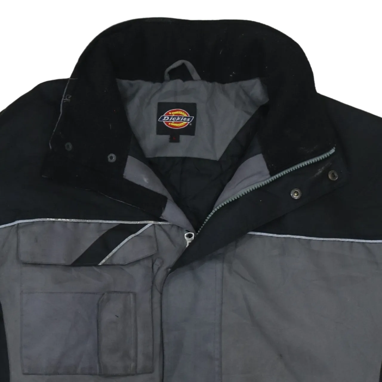 Dickies 90's Plain Full Zip Up Windbreaker Large Grey sold by Vintage Club product image thumbnail 3