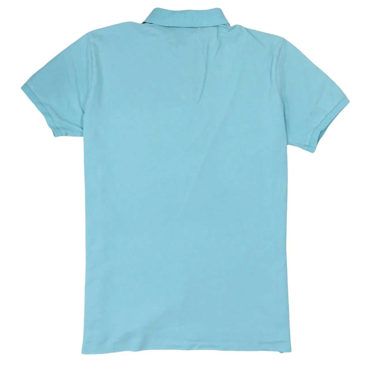 Polo Ralph Lauren 90's Short Sleeves Quarter Button Polo Shirt Large Blue sold by Vintage Club product image thumbnail 2