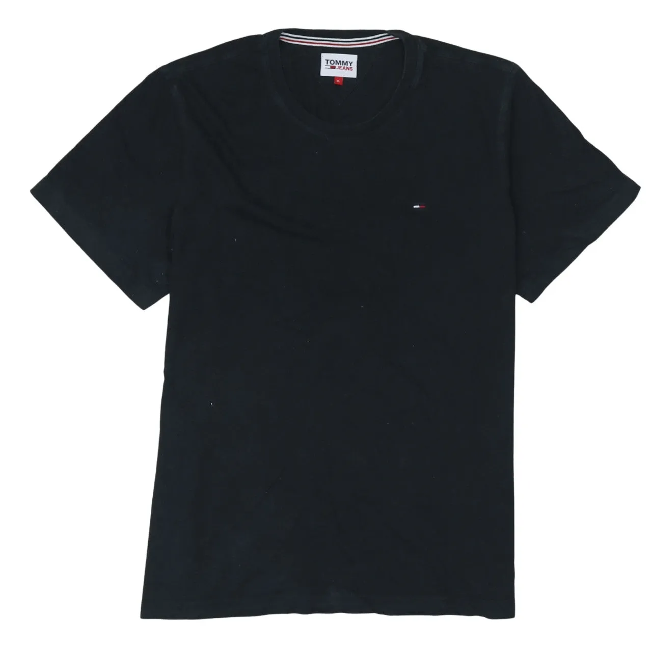 Tommy Hilfiger 90's Short Sleeves Crew Neck T Shirt XLarge Black sold by Vintage Club