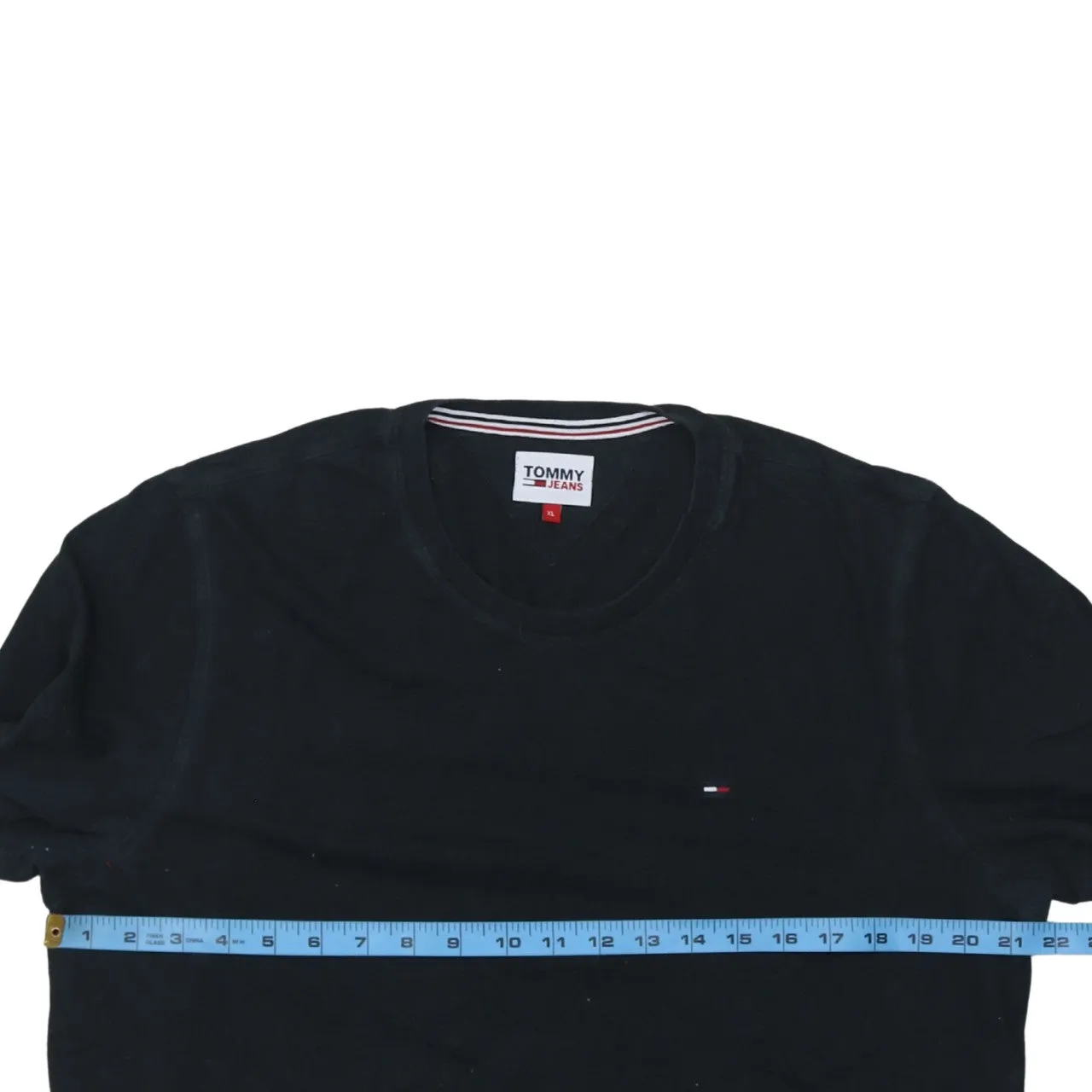 Tommy Hilfiger 90's Short Sleeves Crew Neck T Shirt XLarge Black sold by Vintage Club product image thumbnail 5