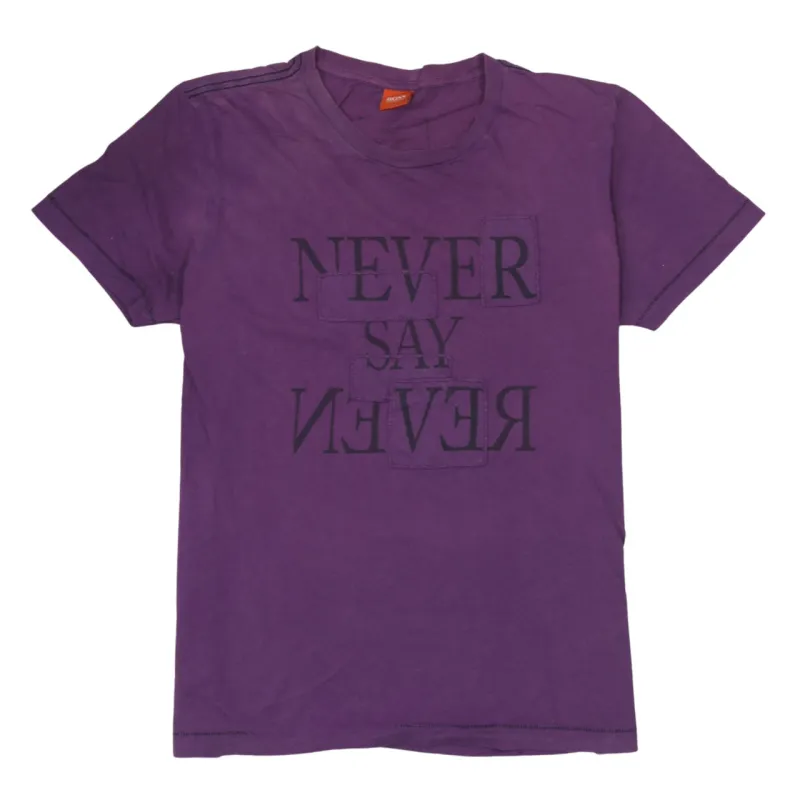 HUGO BOSS 90's Short Sleeves Crew Neck T Shirt Large Purple sold by Vintage Club