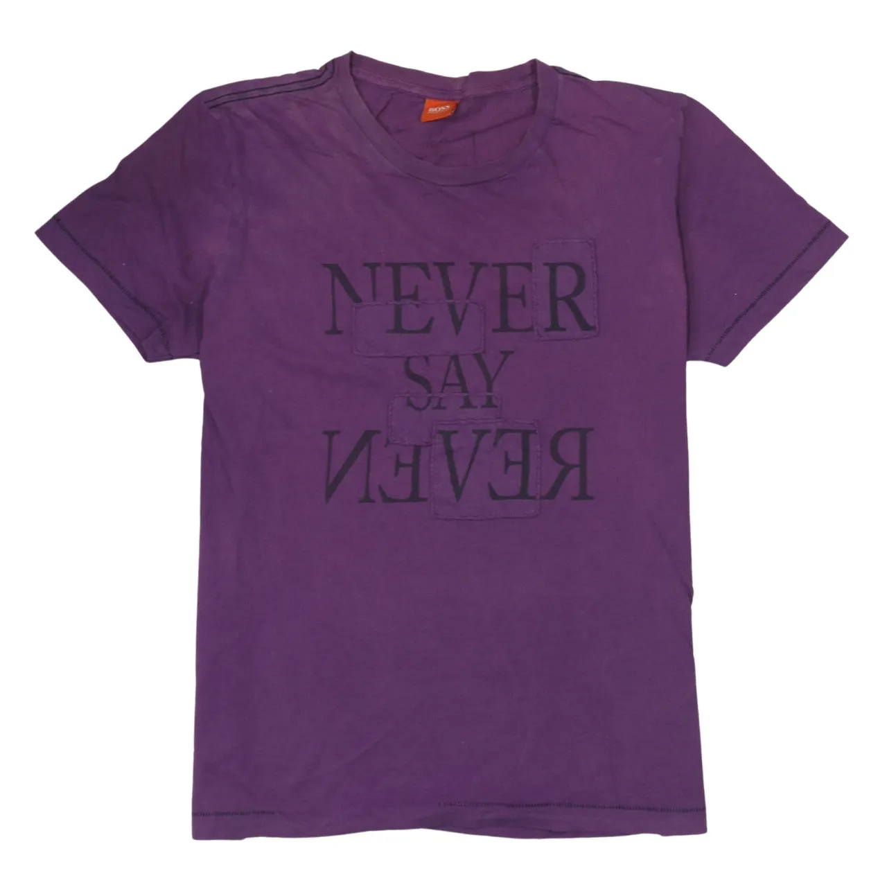 HUGO BOSS 90's Short Sleeves Crew Neck T Shirt Large Purple sold by Vintage Club