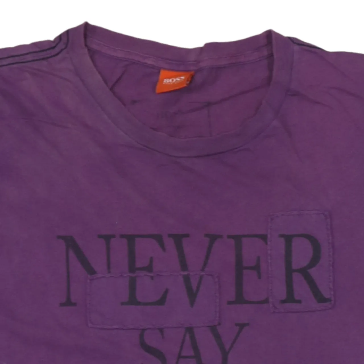 HUGO BOSS 90's Short Sleeves Crew Neck T Shirt Large Purple sold by Vintage Club product image thumbnail 3