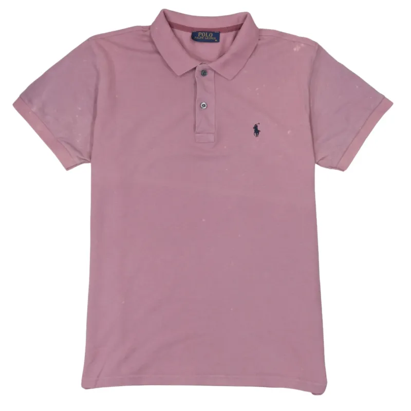 Polo Ralph Lauren 90's Short Sleeves Quarter Button Polo Shirt XLarge Pink sold by Vintage Club