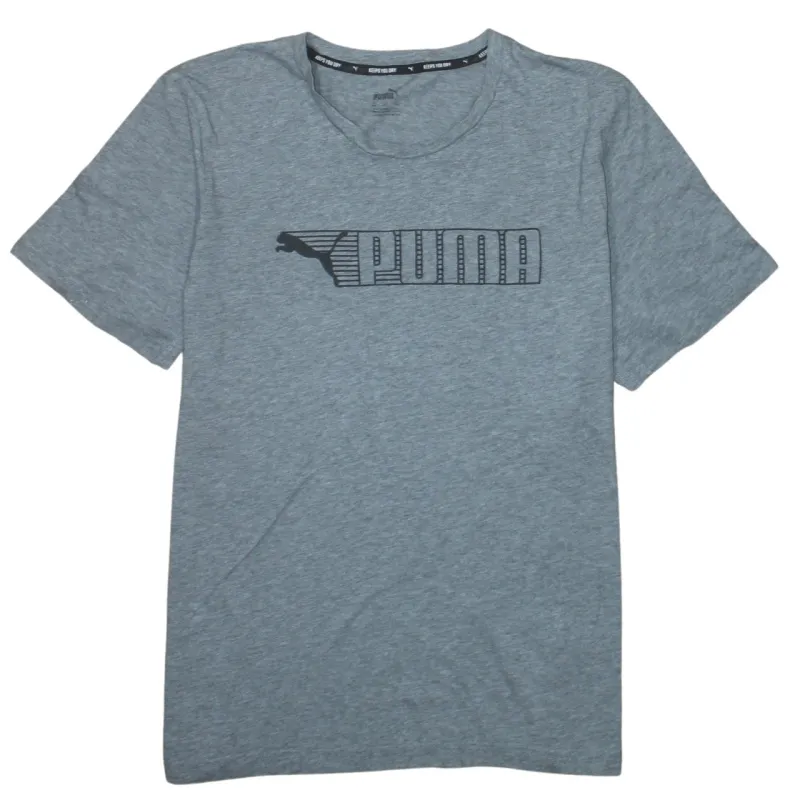 Puma 90's Spellout Short Sleeves T Shirt XXLarge (2XL) Grey made by Puma